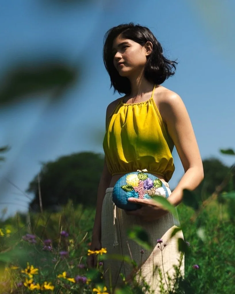 FERNANDA Woven Leather Clutch - Latte — RAFE New York