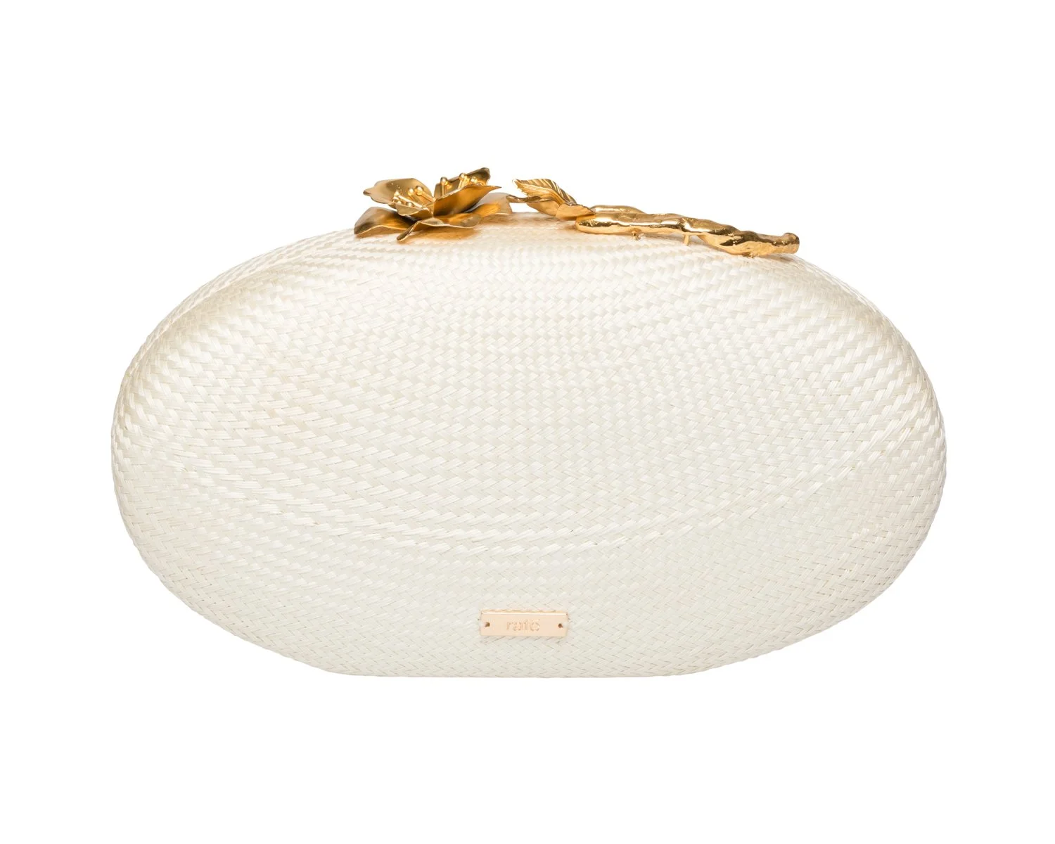 JOANNA Oval Clutch - Off White