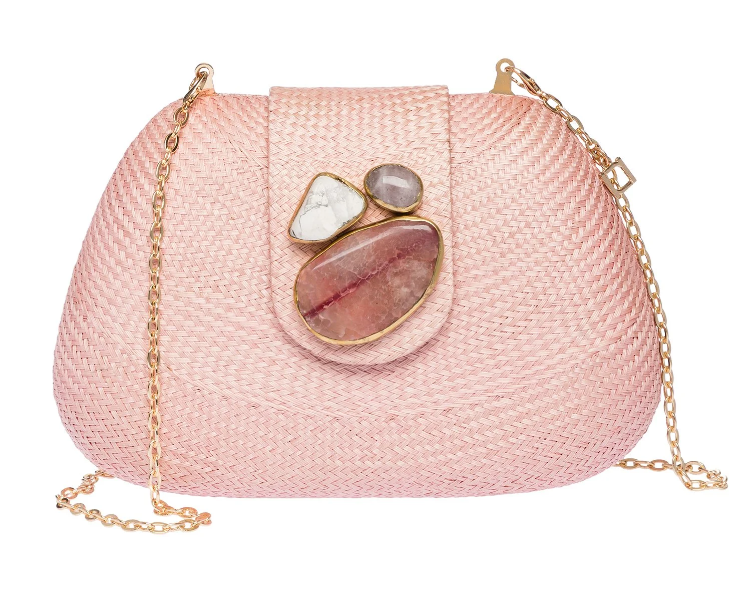 TAMU Bean Clutch - Pale Pink
