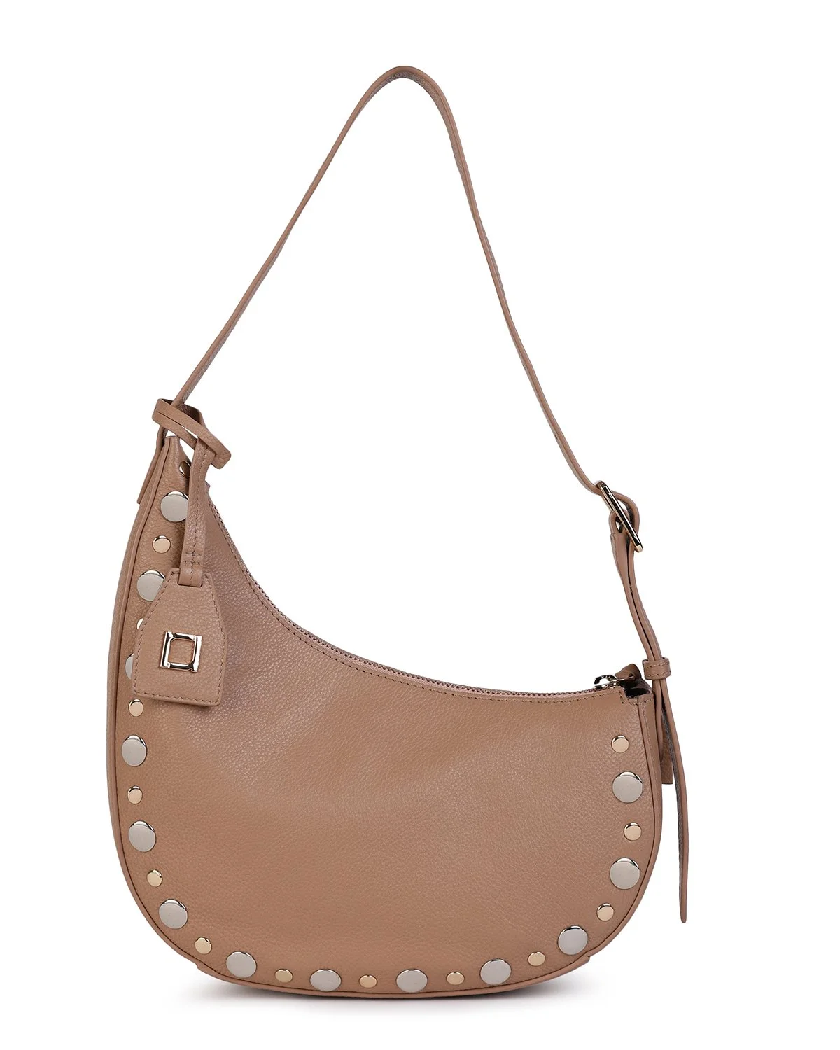 JANET Asymmetric Hobo - Barley/Gold/Silver