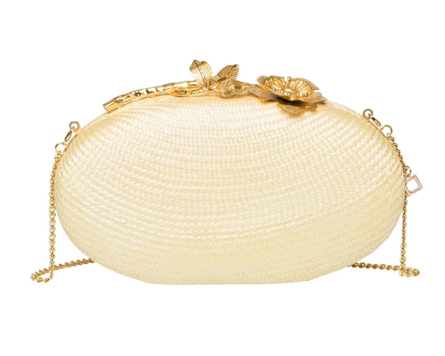 JOANNA Oval Clutch - Pale Yellow
