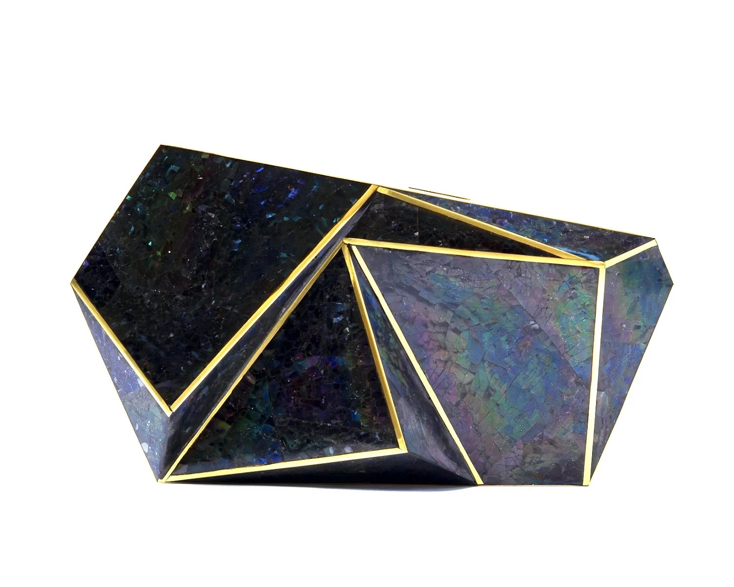 AZURA Asymmetric Minaudiere - Violet