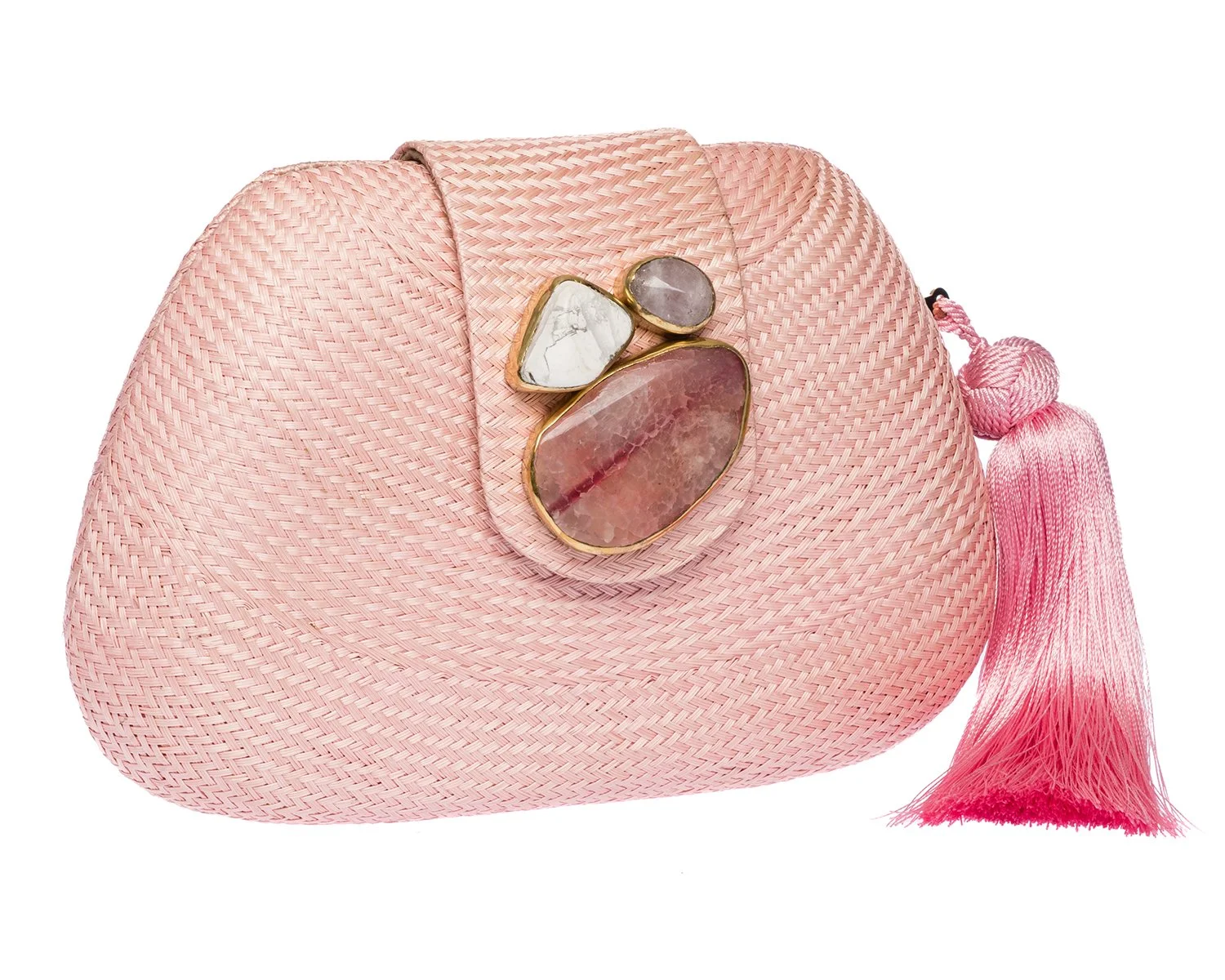 TAMU Bean Clutch - Pale Pink