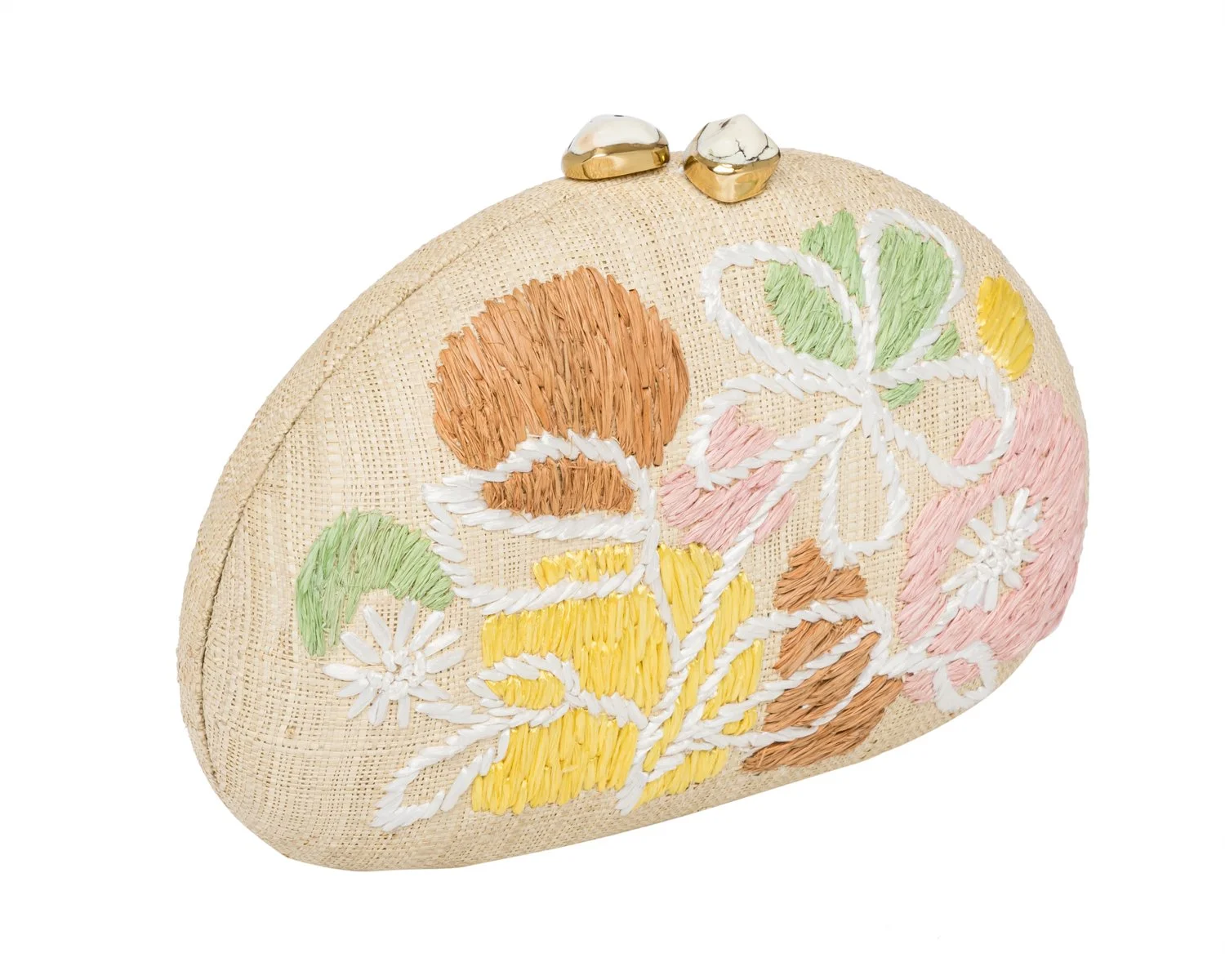 BERNA Dome Clutch - Natural / Pastels