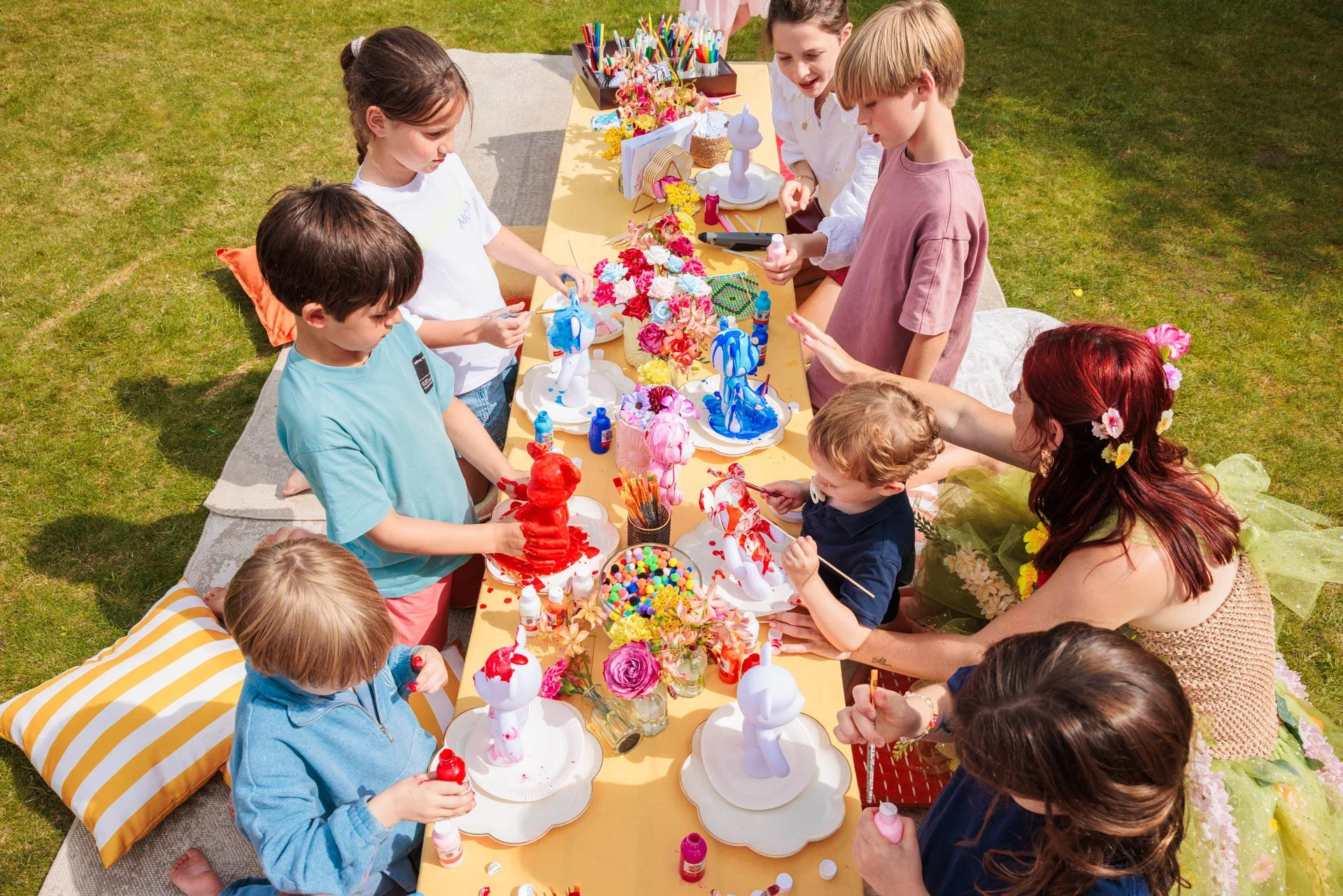 zomers kinderfeest organiseren in de tuin met kinderanimatie