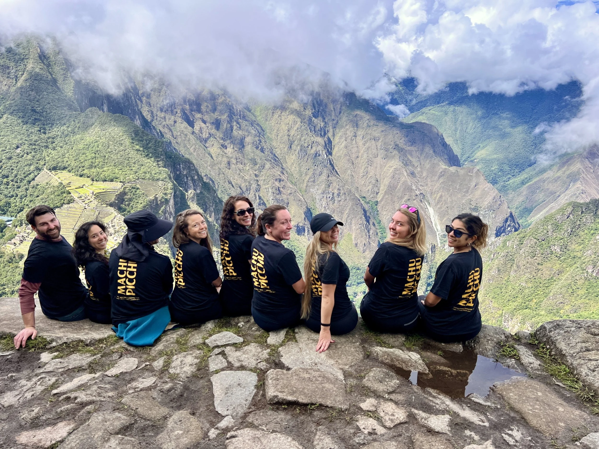 Capsule Adventure guests at Machu Picchu