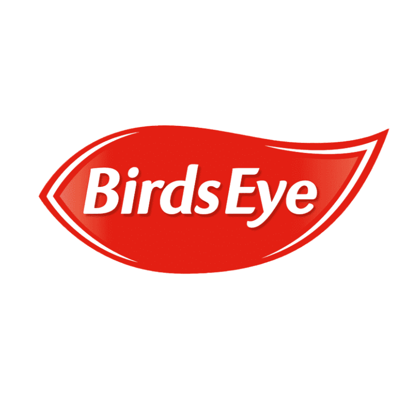 Red logo with white text reading 'Birds Eye' inside a stylized eye-shaped outline.