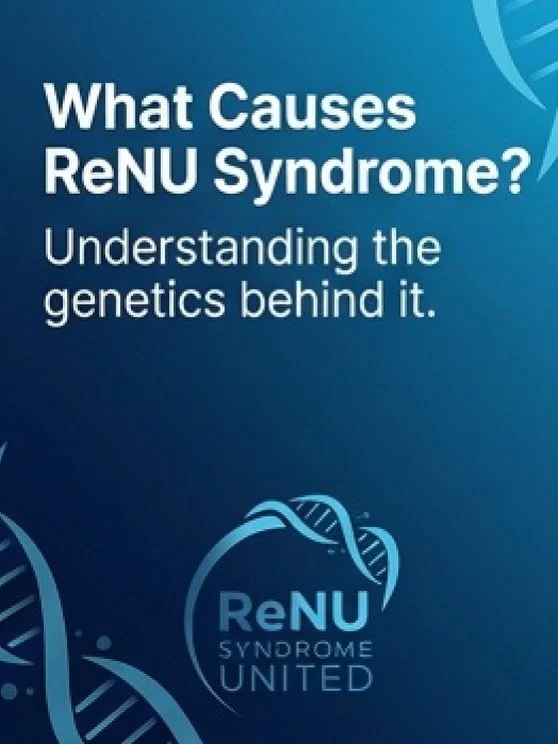 Happy Monday 💙 Let&rsquo;s start the week with purpose.

ReNU syndrome is rare, complex, and still being understood.
It&rsquo;s caused by a change in the RNU4-2 gene, which affects how the body processes genetic instructions&mdash;impacting brain de
