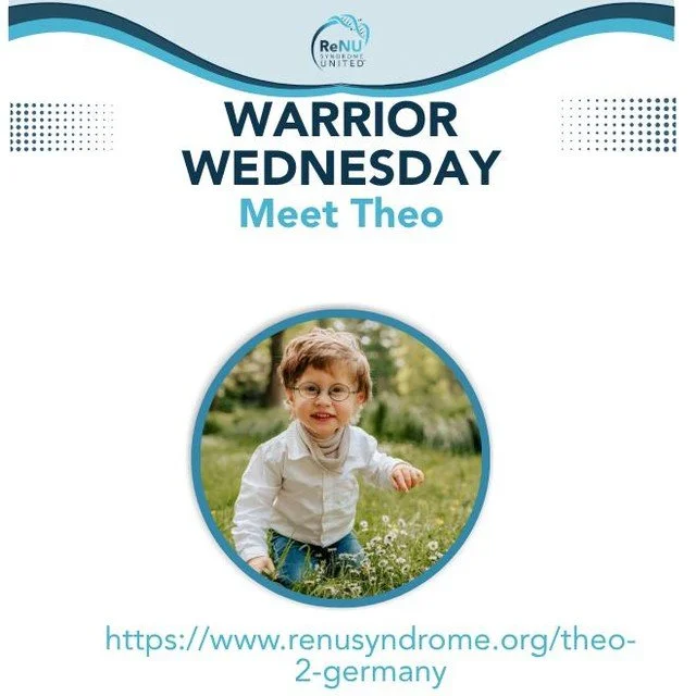 It's Warrior Wednesday!

Meet Theo💙 

"In my life, the sun almost always shines &mdash; even when it's stormy and raining outside. "

Read more about Theo's story here: 
https://www.renusyndrome.org/theo-2-germany 

#WarriorWednesday #ReNU