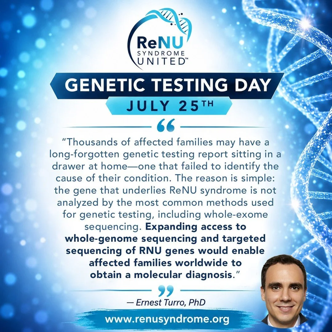 Today is Genetic Testing Action Day!

Let's talk about the impact genetic testing has on finding a diagnosis! 

Today we stand with those with #autism, #CerebralPalsy, #Epilepsy and #UndiagnosedDiseases still looking for true genetic answers. 

The #