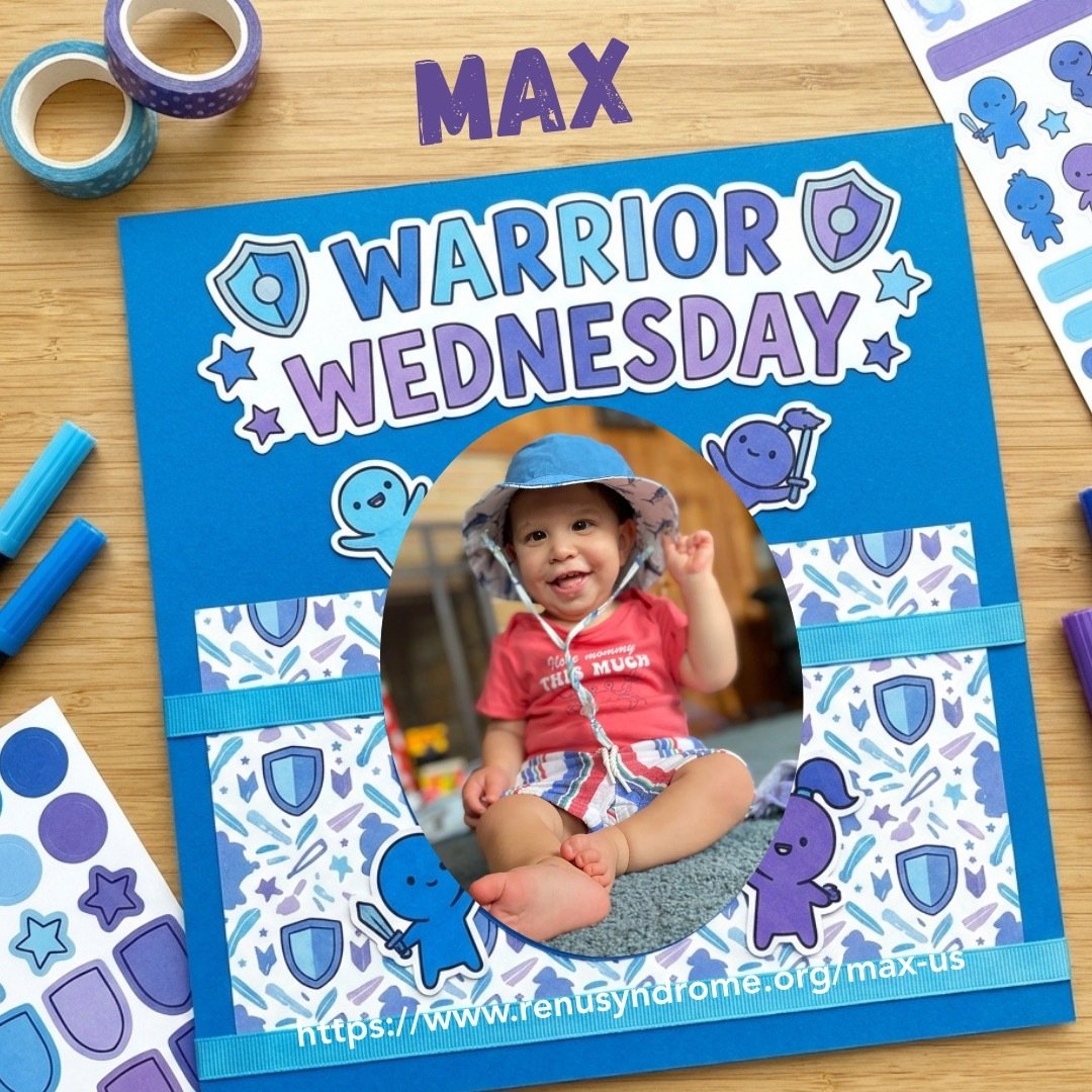 It&rsquo;s Warrior Wednesday! 

Meet Max 💙

&ldquo;His resolve constantly reminds us of what truly matters, and we&rsquo;re incredibly proud to be his parents. &ldquo;

Read more about Max&rsquo;s story here:

https://www.renusyndrome.org/max-us

#W