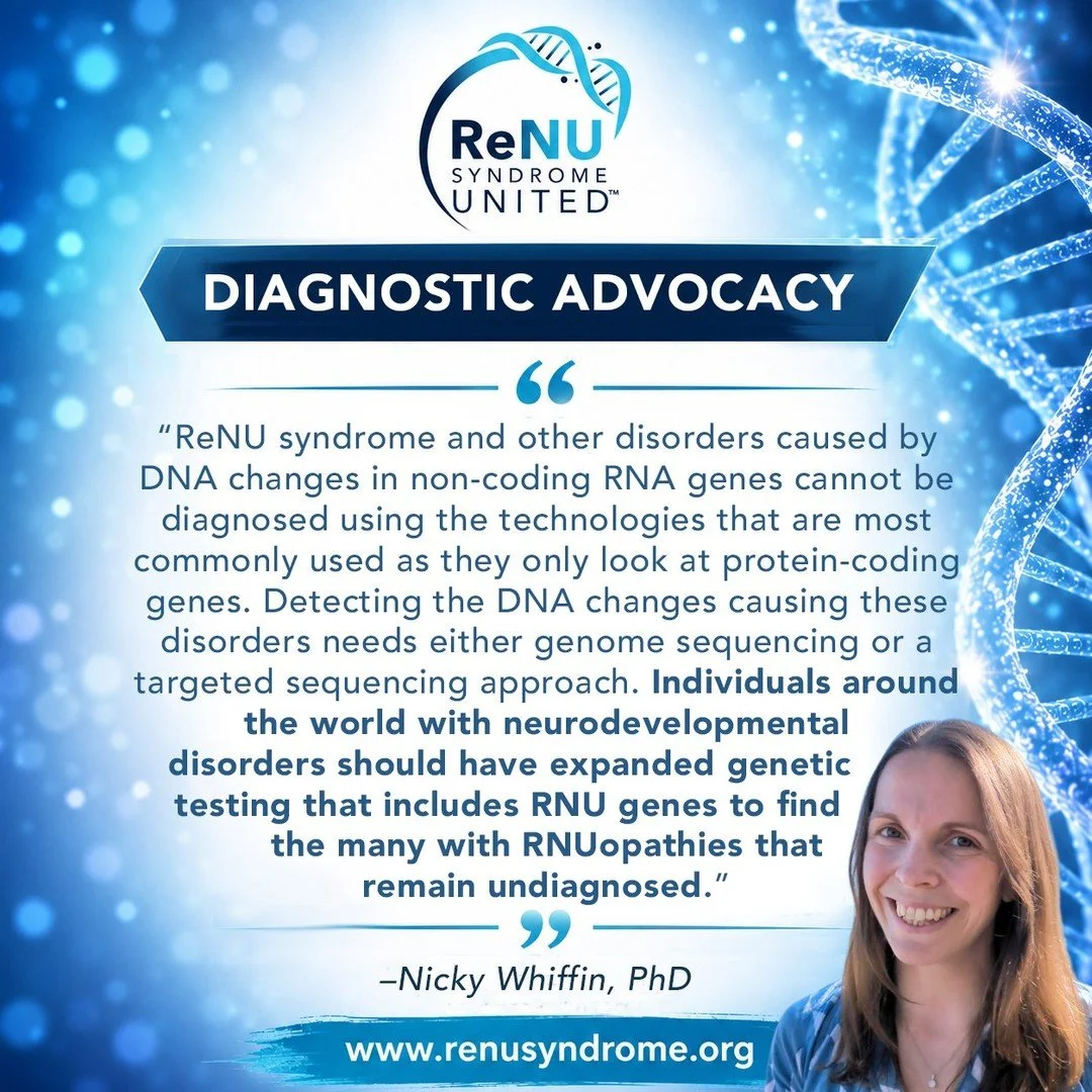 A negative genetic test doesn&rsquo;t always mean there&rsquo;s no answer. 🧬 As Dr. Nicky Whiffin explains, #ReNUsyndrome and other #RNUopathies can&rsquo;t be found by the tests most commonly used today. Expanded testing that includes RNU genes can