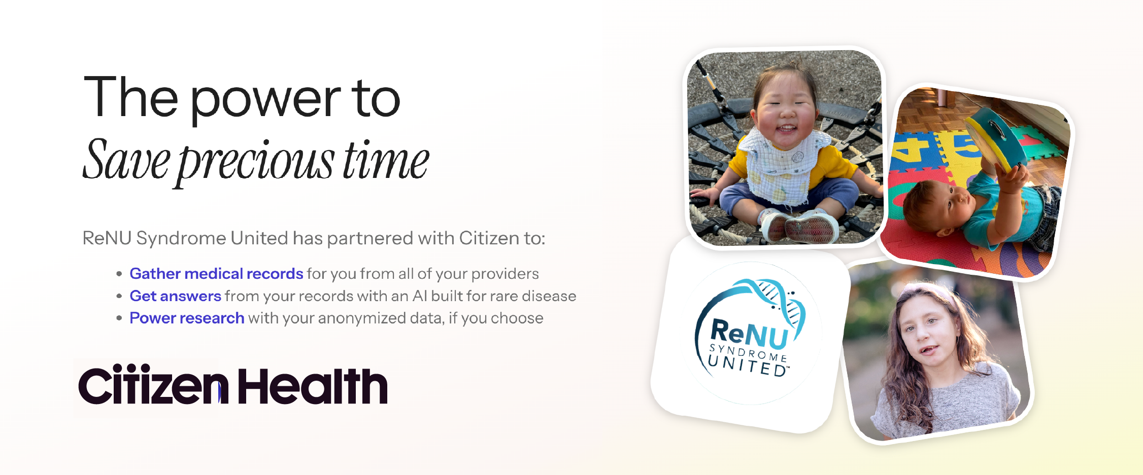 Sign up at Citizen Health and embrace the power to drive research.