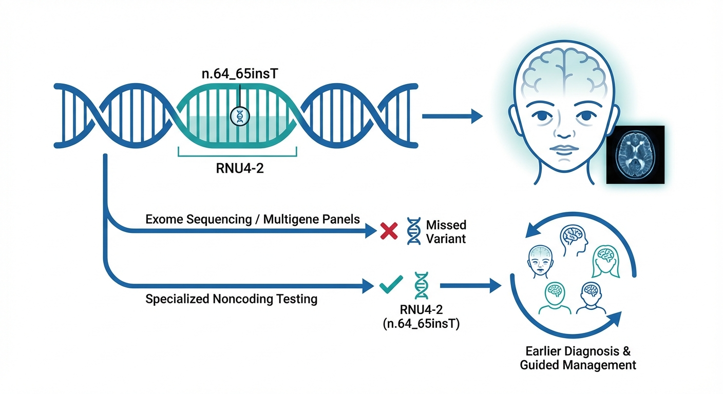 Barbour K, Bainbridge MN, Wigby K,  et al. The Face and Features of RNU4-2: A New, Common, Recognizable, Yet Hidden Neurodevelopmental Disorder. Pediatr Neurol. 2024 Dec;161:188-193. doi: 10.1016/j.pediatrneurol.2024.09.015