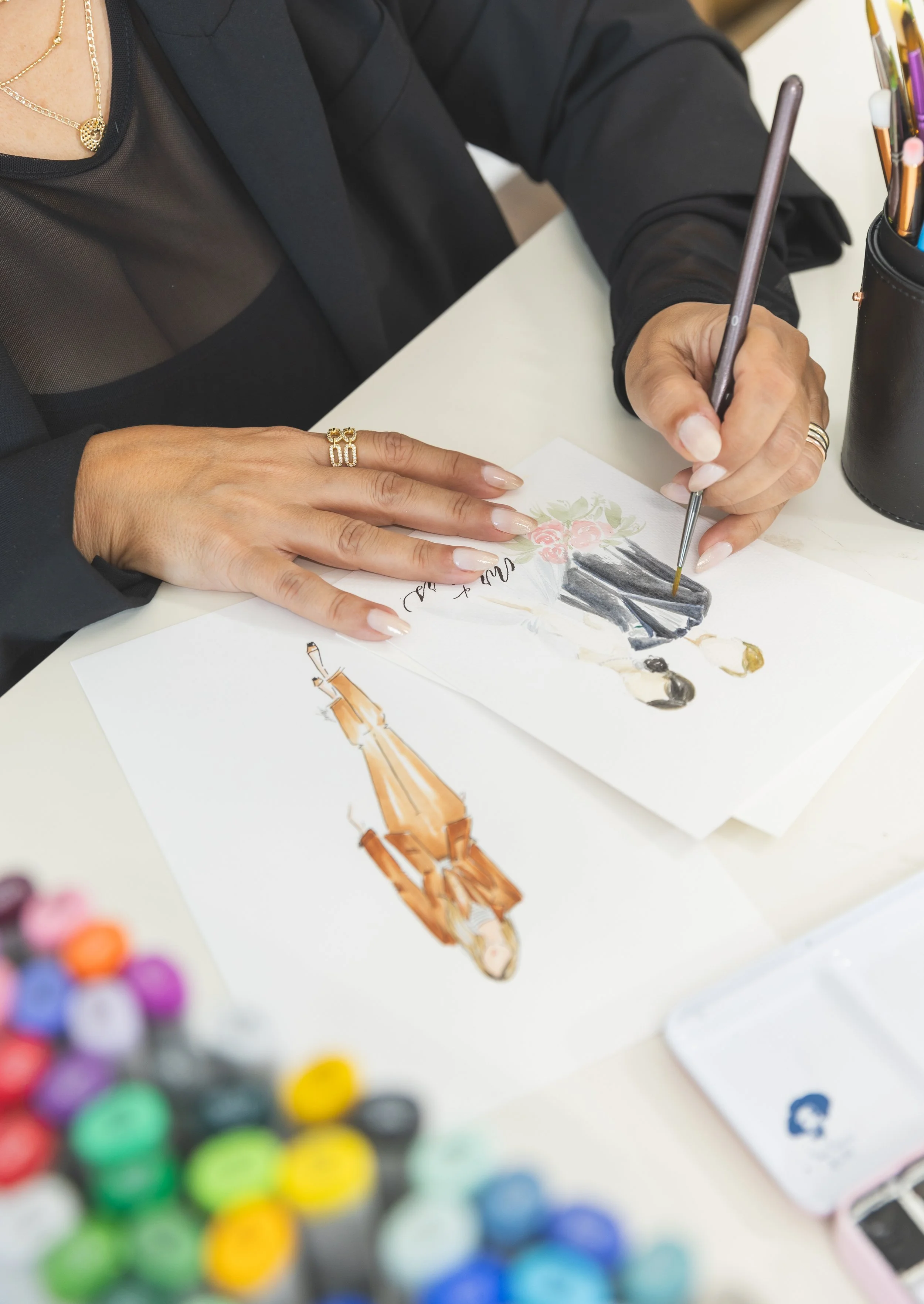 Wedding guest illustrations