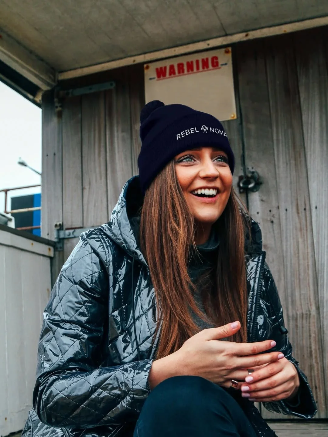 They say "Warning," we see a welcome sign.

​Adventure isn't always about the summit; sometimes it's about the laughter found in the cold, unscripted moments between the destination and the detour.&nbsp;

Outfitted in the Forager Pom-Pom Be