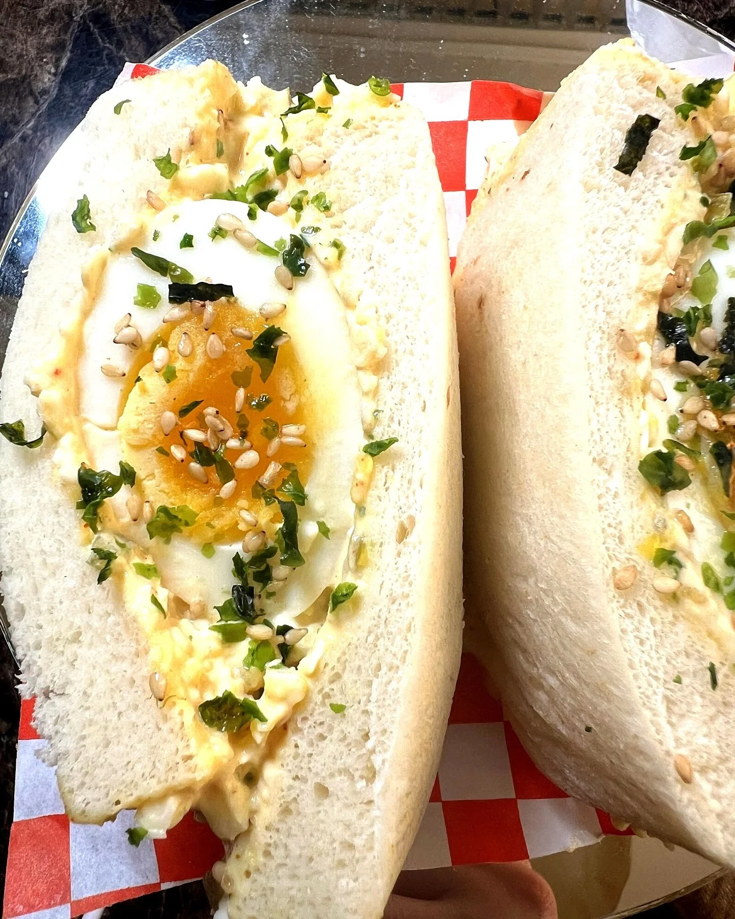 @dingtea_downtownnola 💡There&rsquo;s a quiet revolution happening between two slices of bread&mdash;and it&rsquo;s called the Japanese sando. Soft, crustless milk bread, impossibly fluffy. Fillings that hit with precision: crispy katsu, creamy egg s