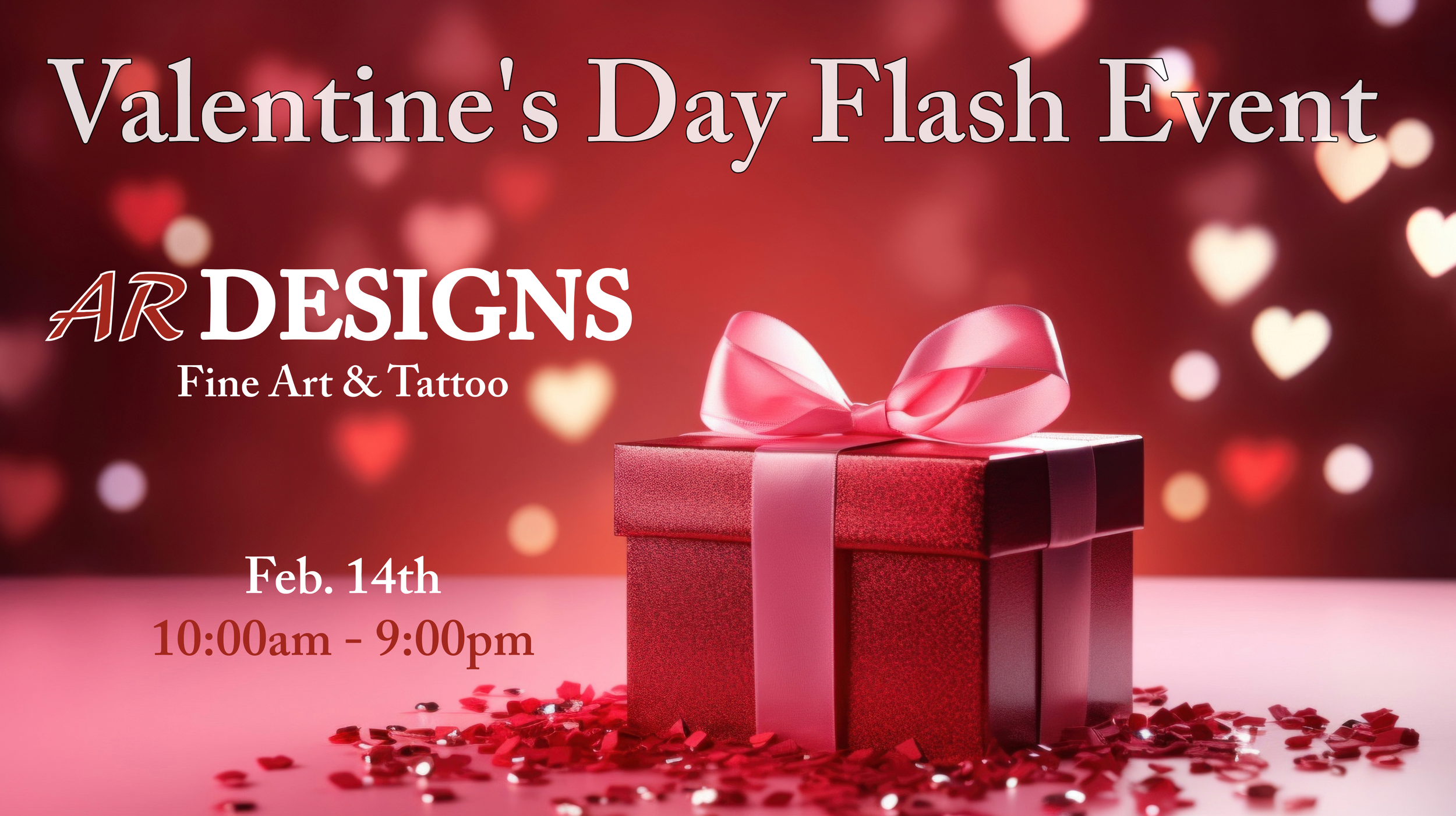 AR Designs annual Valentine's Day Flash Tattoo event