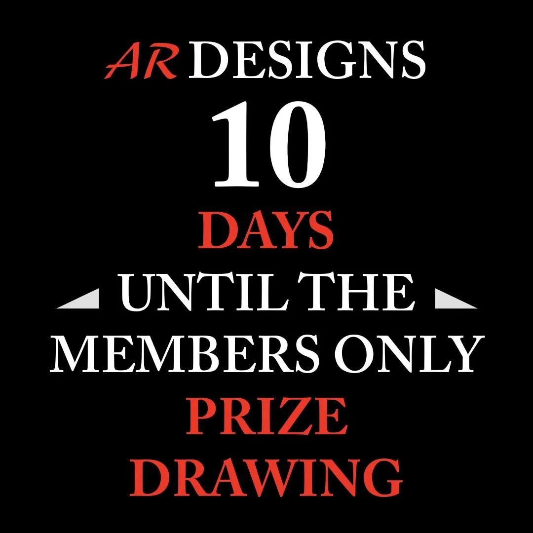 ⏳ **10 DAYS TO GO!**

Our **September AR Designs Members Club Prize Drawing** is coming up:

🗓 **Friday, September 4th**

Want more from your tattoo experience at AR Designs?

Members receive access to **exclusive perks, priority booking benefits, s