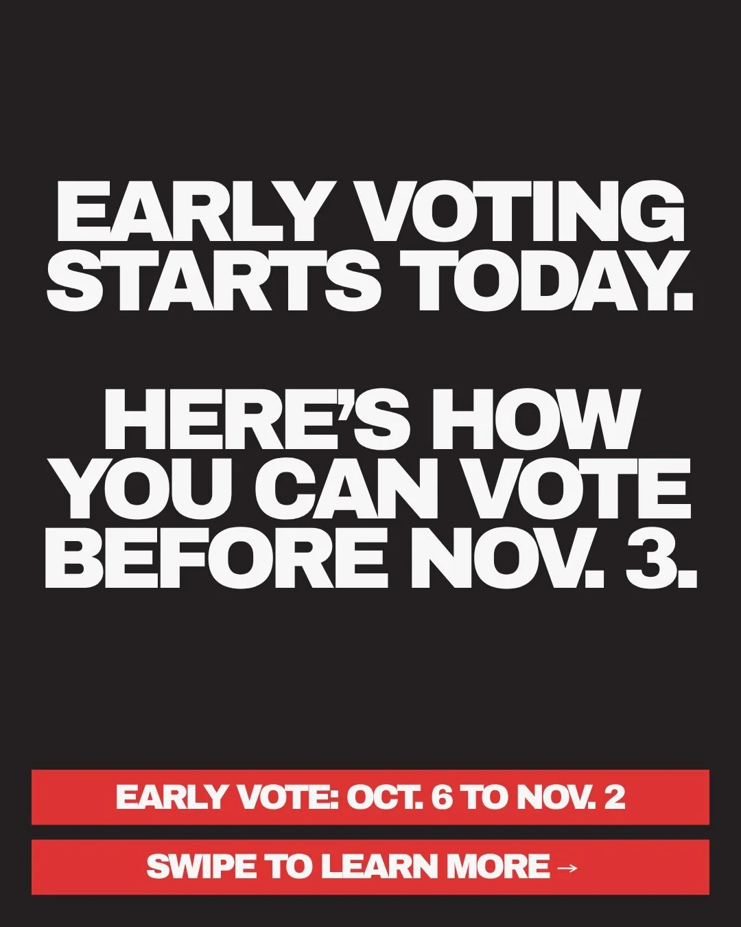 Early voting starts today &mdash; Make a plan. Grab your ID. Go vote.

#ohiostudents #gotv #ohio #college #studentvote