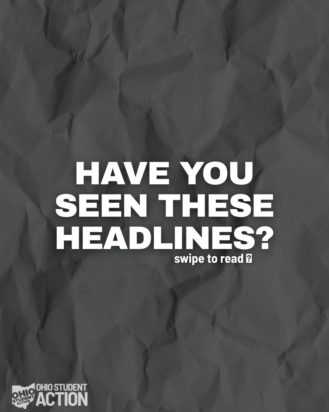 The headlines show that we're so close to winning -- but none of that matters if you don't actually show up to vote. We need every college student in Ohio to make a plan to vote so we can build an Ohio by students, for students. Visit tinyurl.com/OSA