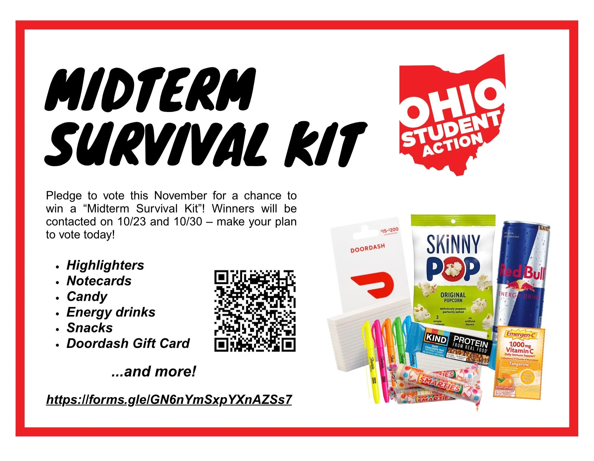 Midterms during midterms got you down? Make a plan to vote and sign up for your MIDTERM SURVIVAL KIT RAFFLE TODAY!

#raffle #ohiostudents #midterms #ohio #gotv