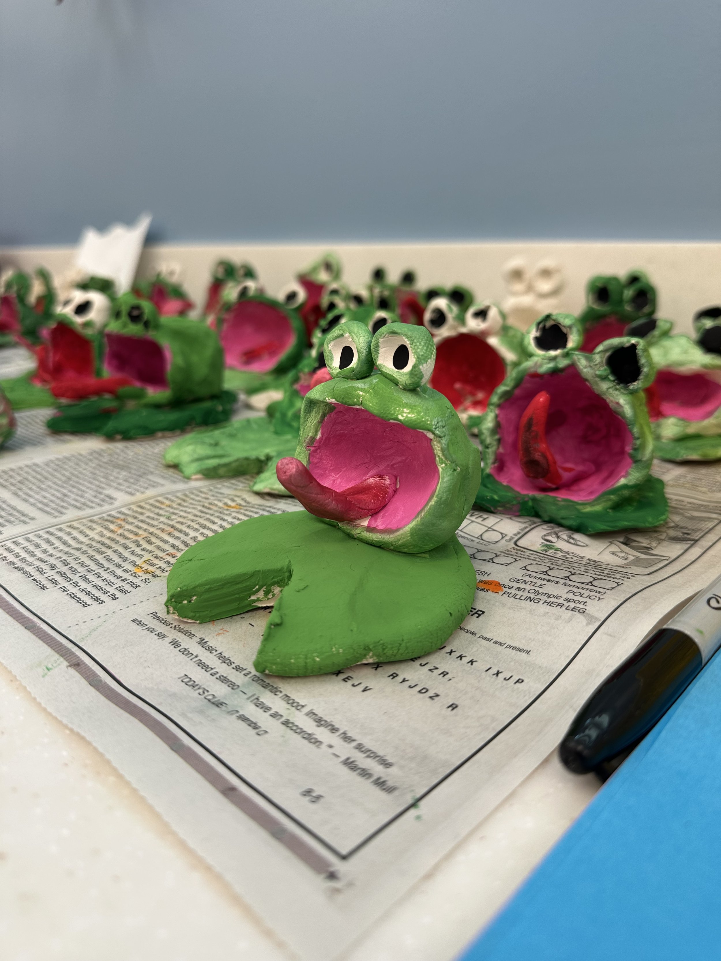 Ceramic Frogs: Hand-building Techniques with Elementary Students