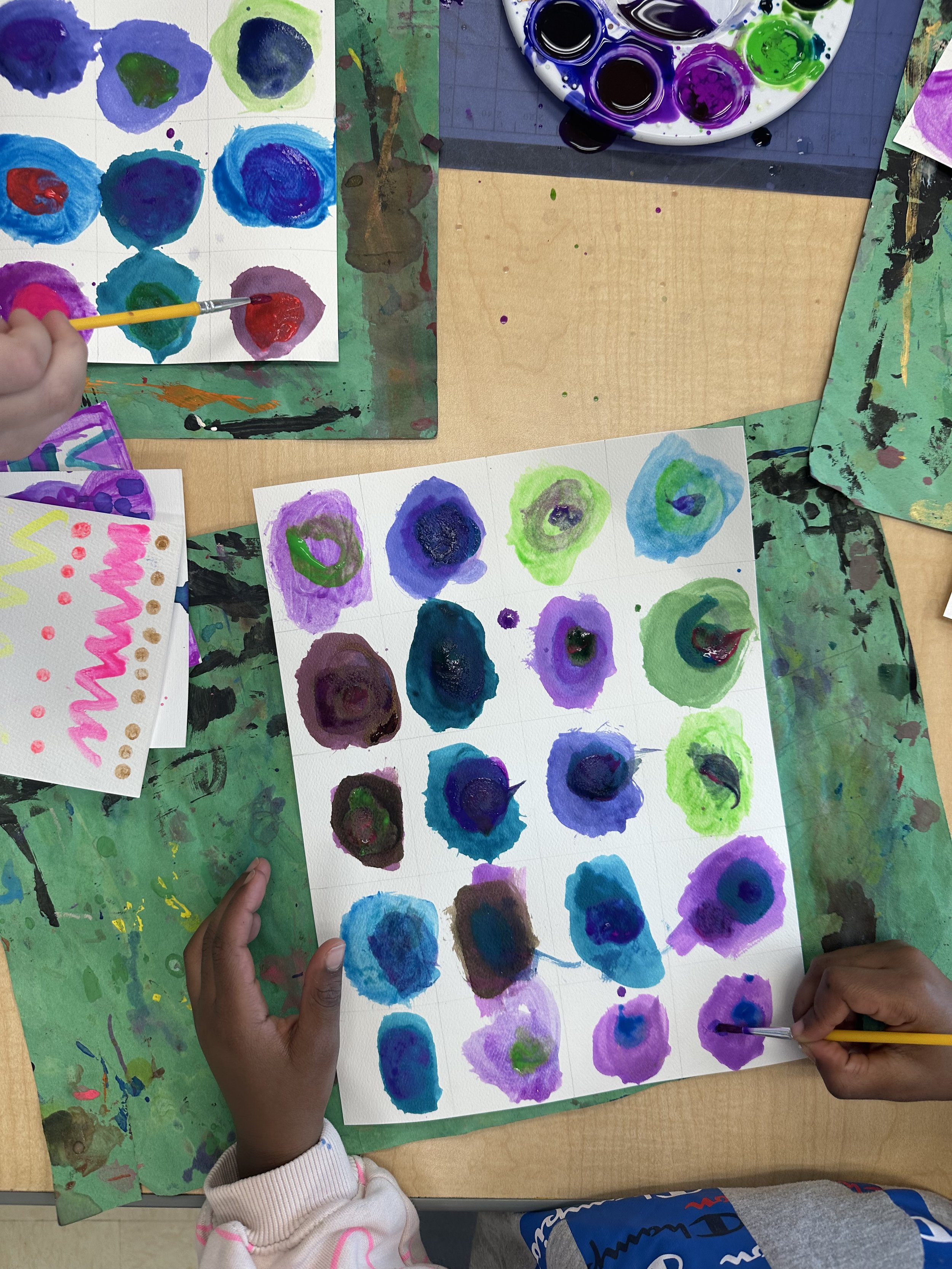 Concentric Circles: Abstract Watercolor Painting