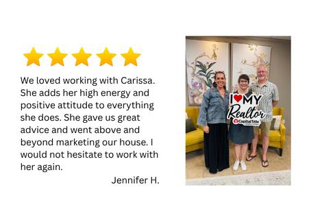 Carissa with clients in dripping springs