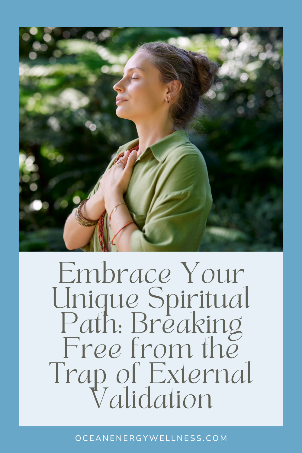 woman meditating and connecting with her spiritual path