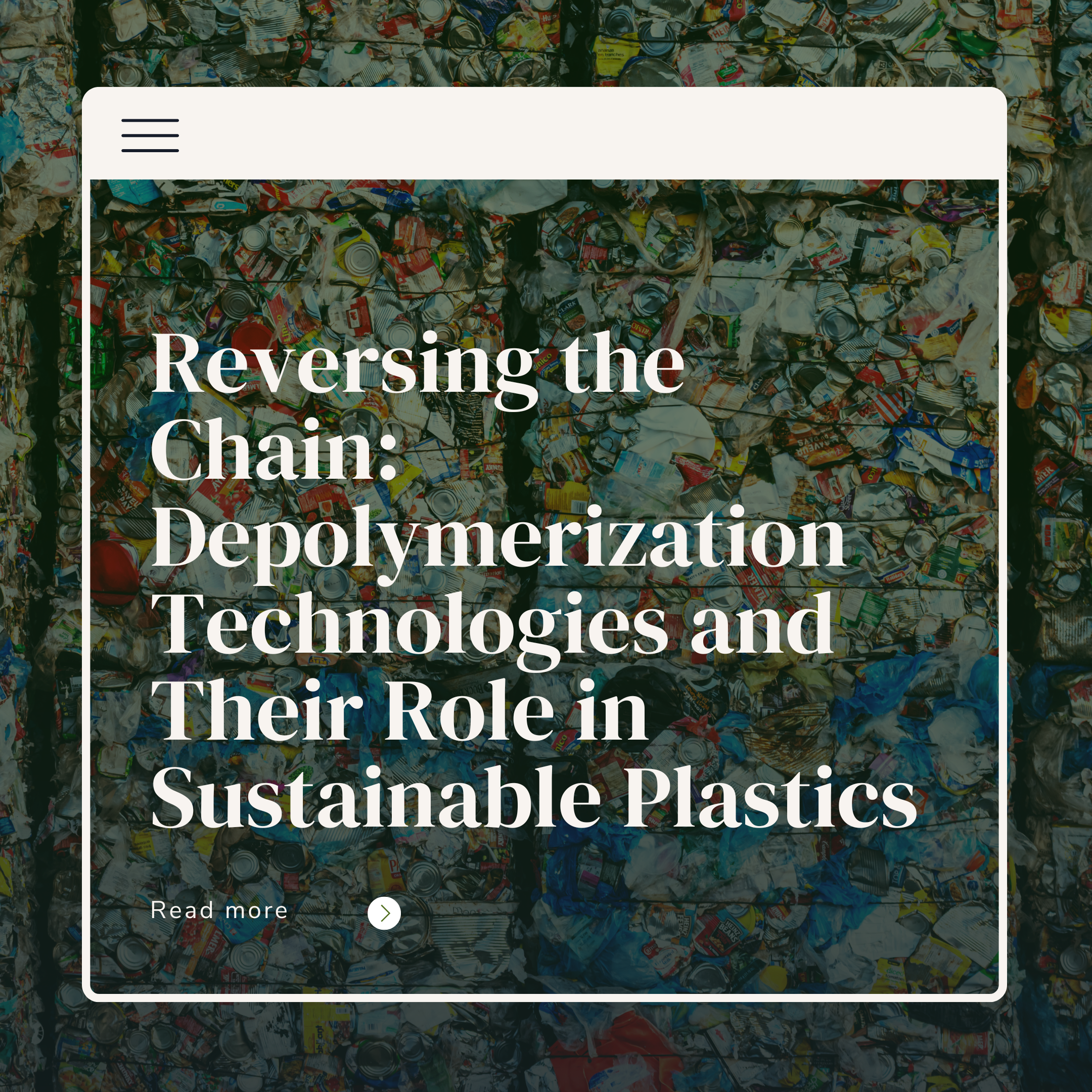 Reversing the Chain: Depolymerization Technologies and Their Role in Sustainable Plastics