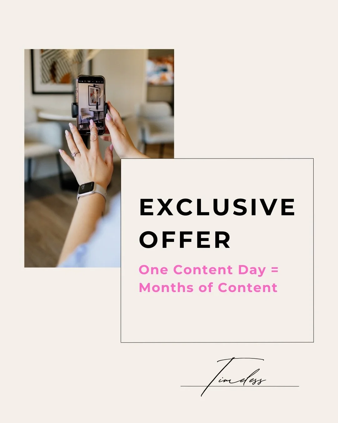 From our first call to delivery day, you&rsquo;re never alone in the process.
Creativity doesn&rsquo;t have to feel overwhelming &mdash; when it&rsquo;s guided, it becomes enjoyable.

Let&rsquo;s create content you&rsquo;ll actually love using.
DM to