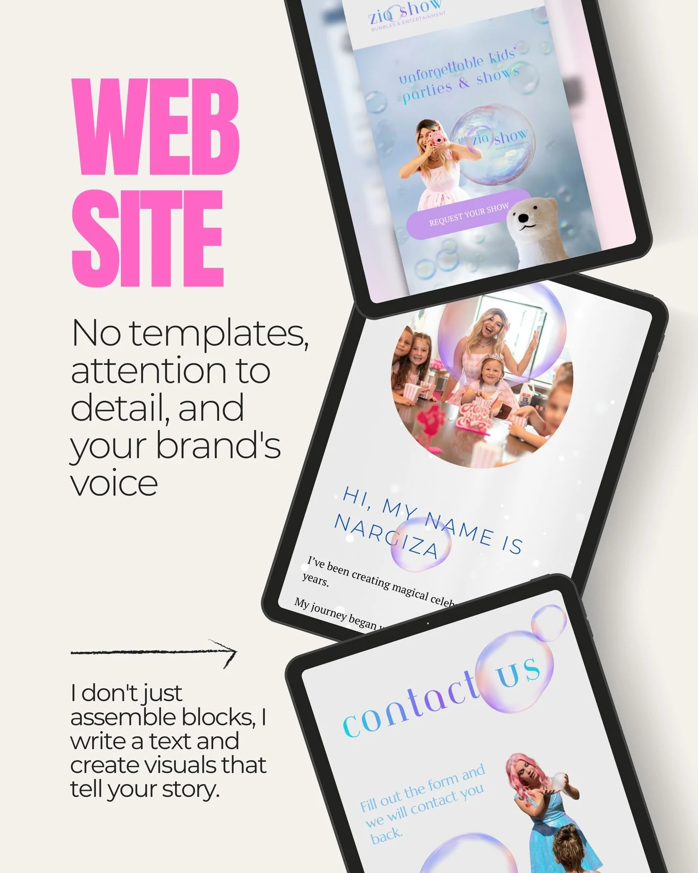 Your website is more than a link &mdash; it&rsquo;s your first impression, your sales tool, and your brand voice 💻✨
If you want a site that actually works for your business, not just looks pretty &mdash; let&rsquo;s build it.
👉 Swipe to see the exa