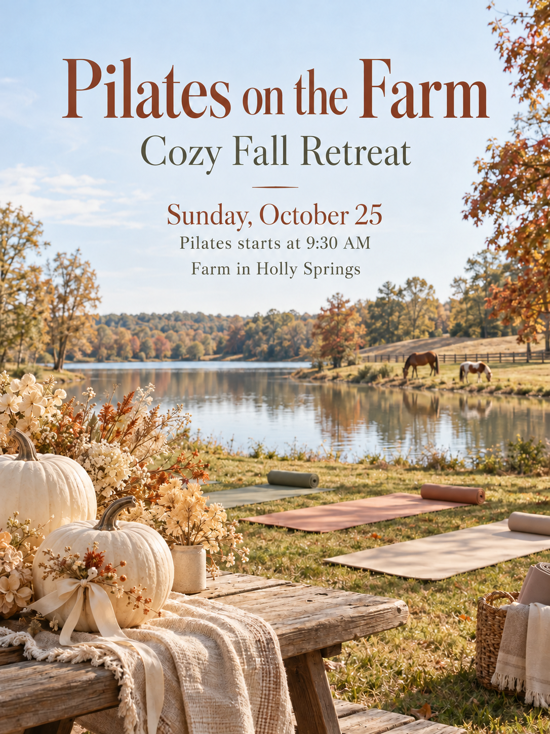 Pilates on the Farm | Cozy Fall Retreat