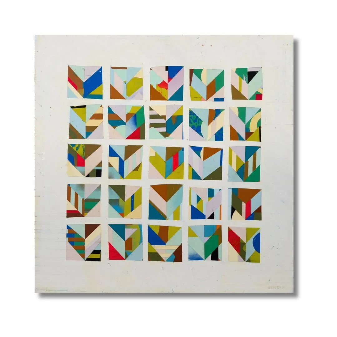 Veloria: poetic name for soft longing. Acrylic on Birch. 30"x30" Christine Klassen Gallery