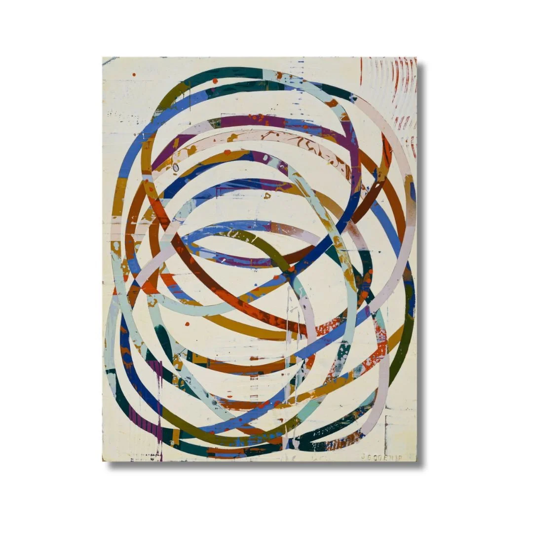 Antara: the space between what you feel and what you show.  Acrylic on Birch. 16"x20" Christine Klassen Gallery
