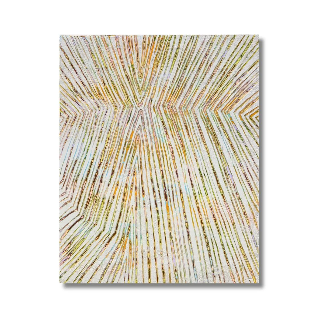 Amourine: the space between what you feel and what you show.  Oil nd Cold wax on Birch. 20"x24" Christine Klassen Gallery