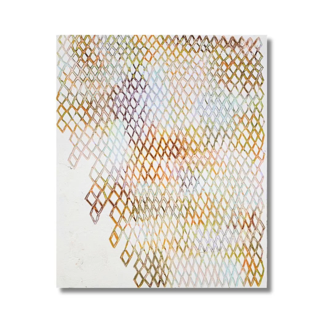 Eremition: the silent choice to withdraw from the noise of the world.  Oil and Cold Wax on Birch. 20"x24" Christine Klassen Gallery