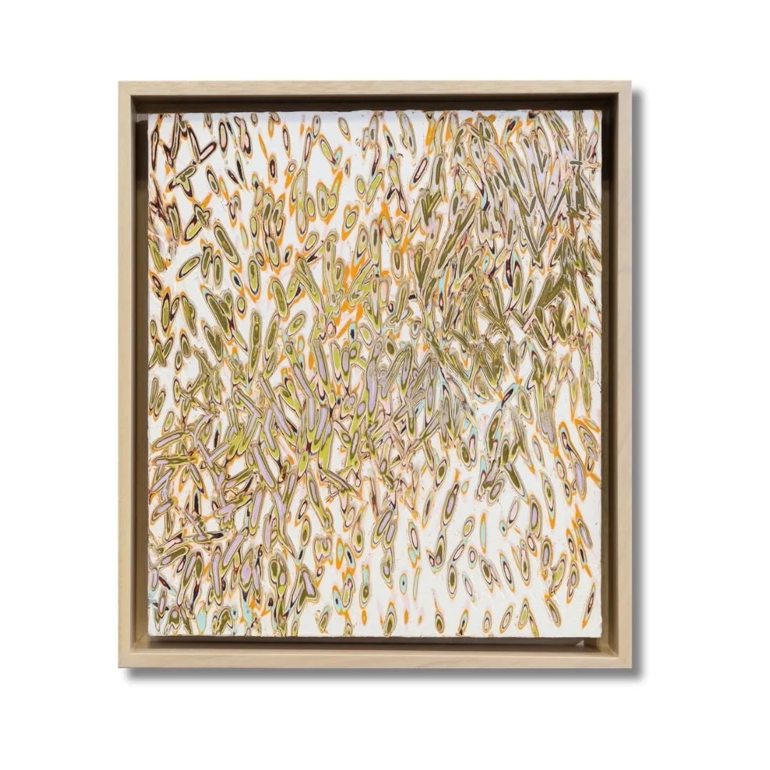 Verity: truth, sincerity of emotion.  Oil and Cold Wax on Birch. 12"x14" Christine Klassen Gallery