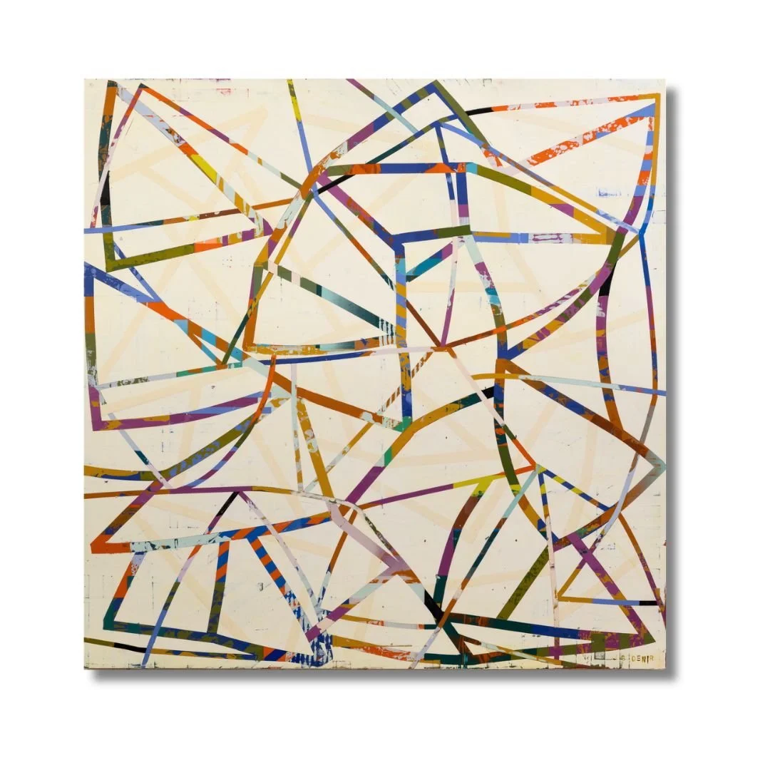 Zephyr: a gentle soft or mild breeze, a breath of wind. Acrylic on Birch. 30"x30" Christine Klassen Gallery