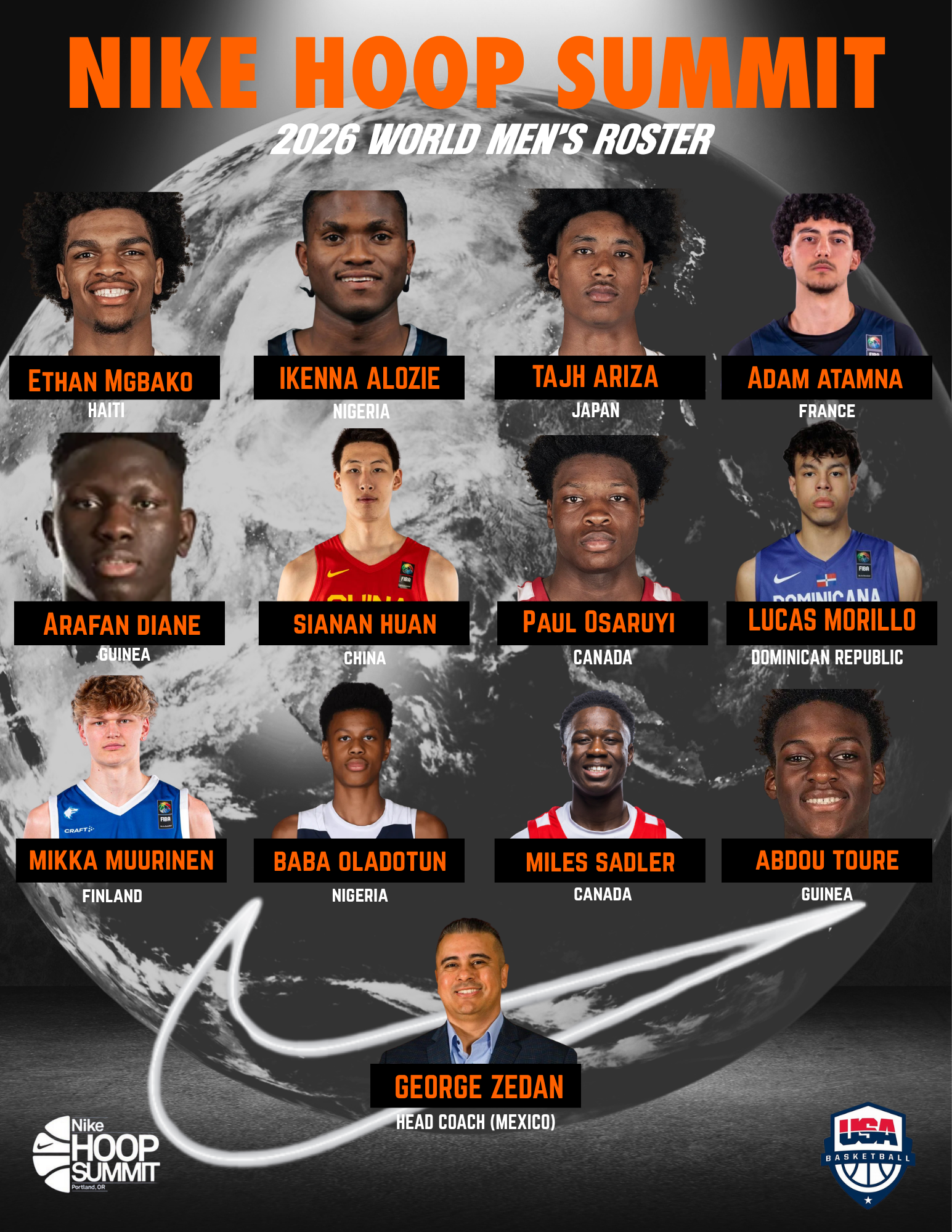 2026 Debux Roster Nike Hoop Summit