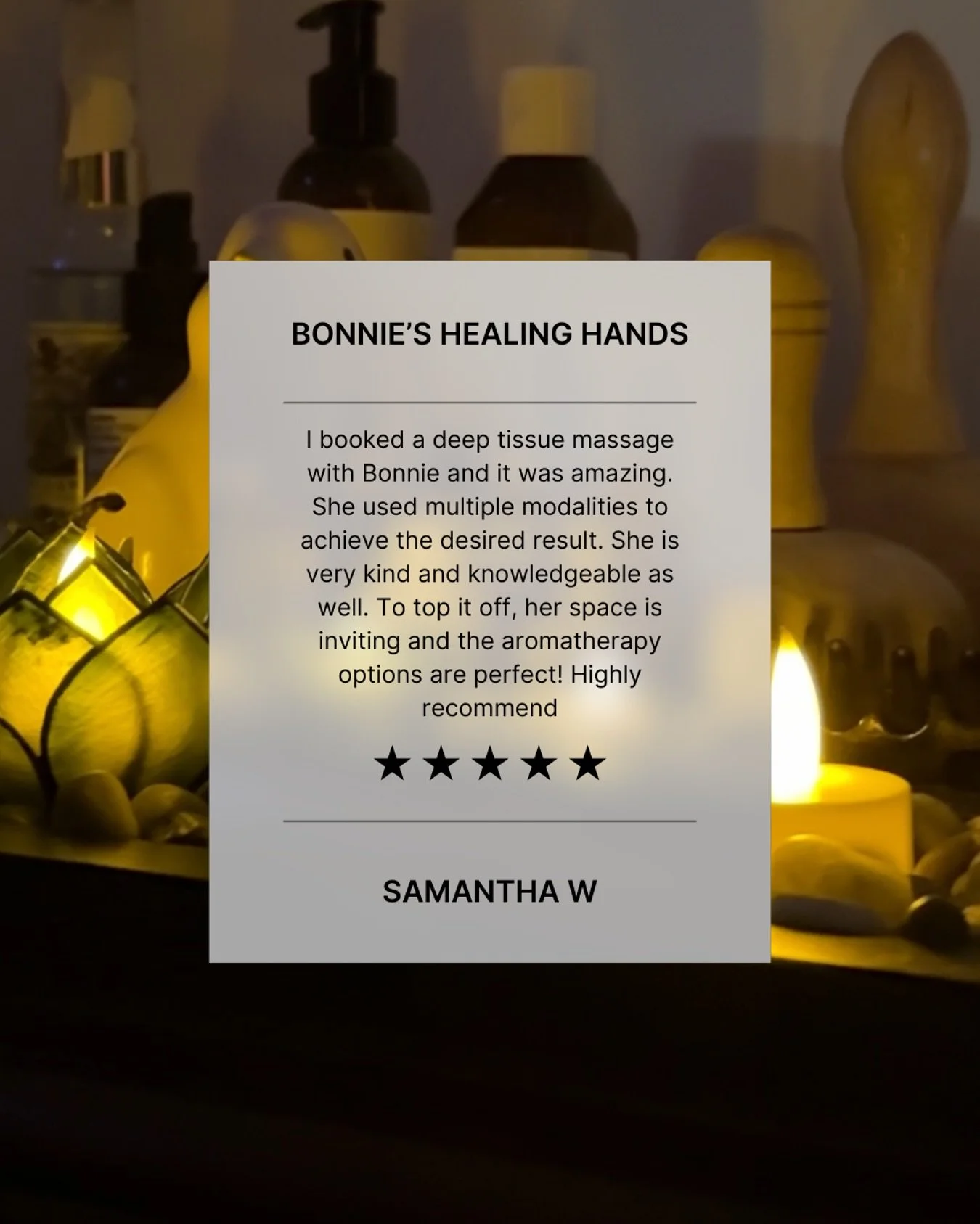 Kind words like these mean the world to me. Thank you to everyone who takes the time to share their experience! 🌿🤍 

#massage #massagetherapylife #njmassage
