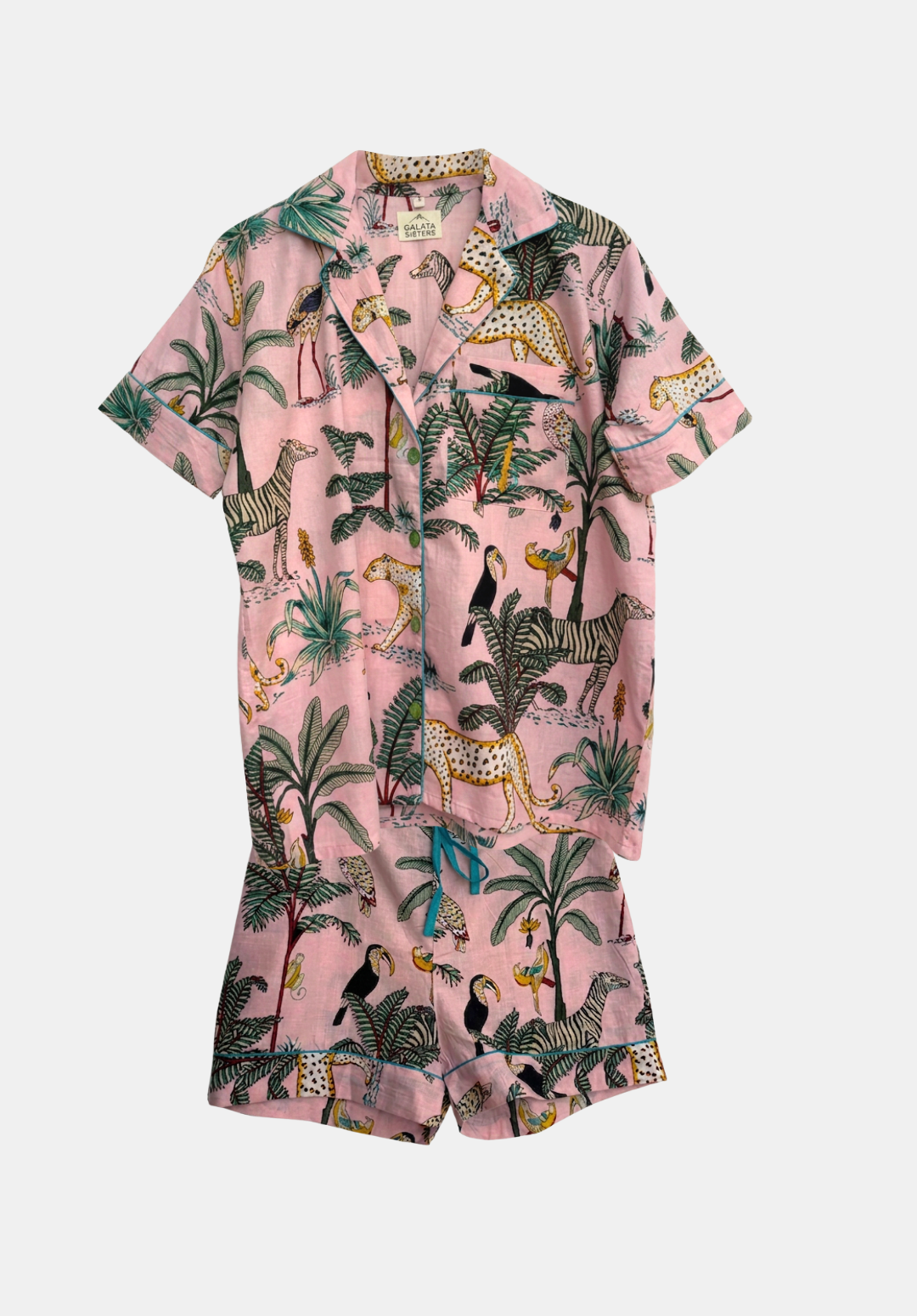 Pijama de Mujer de Verano Colección Palmar en Malva