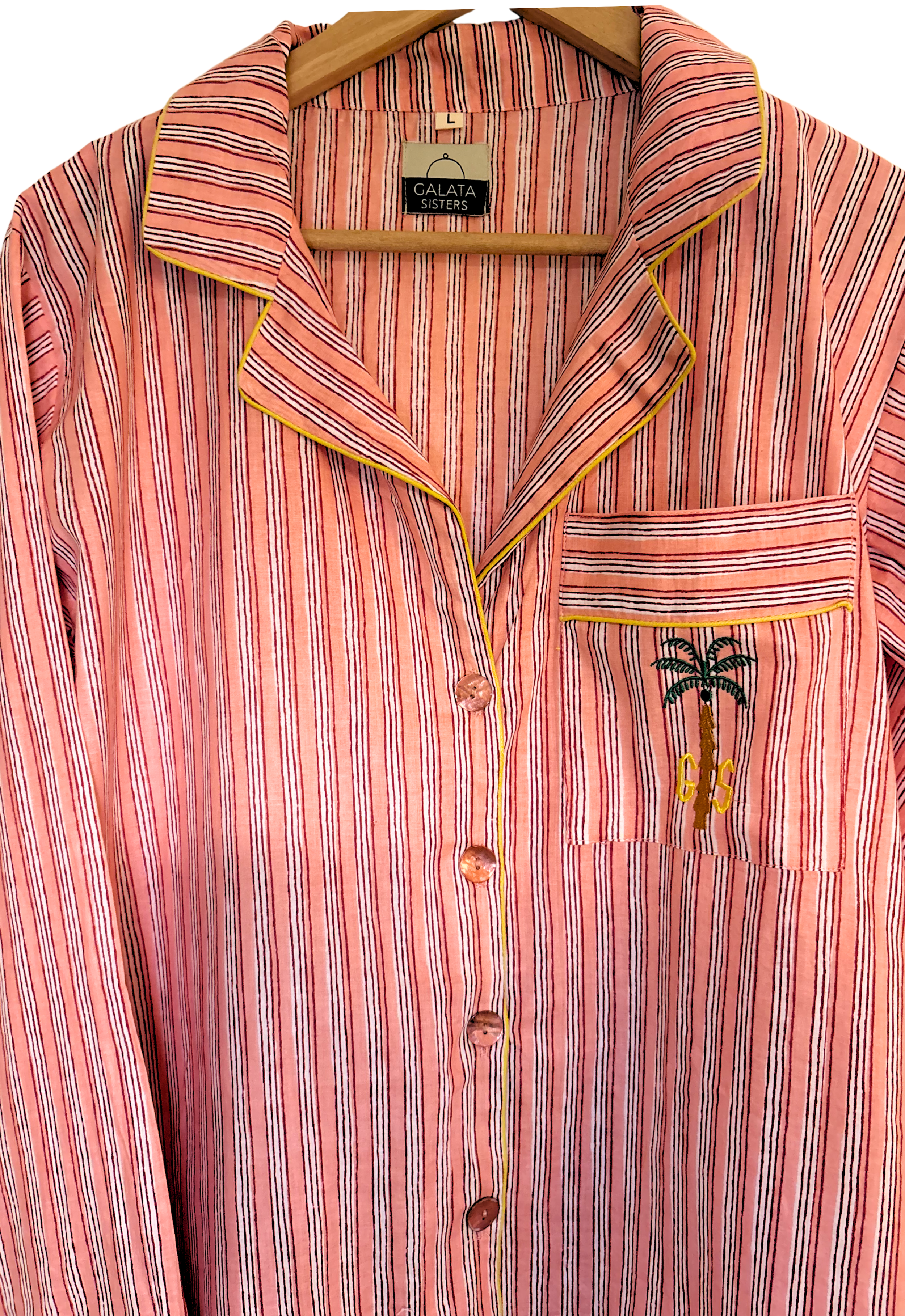 PIJAMA LARGO MUJER ROSA