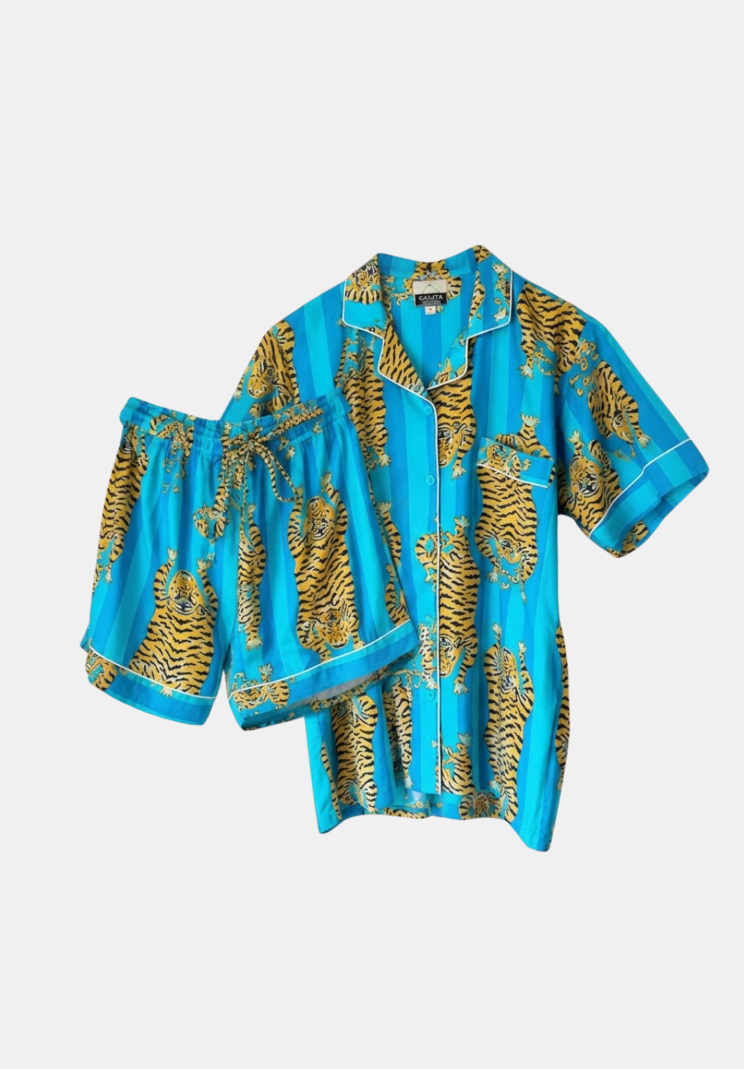 PIJAMA CORTO MUJER KAPLAN TURQUESA
