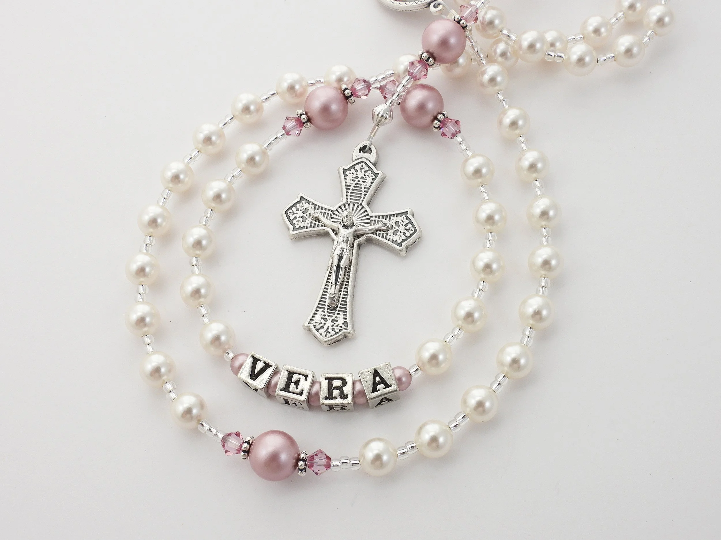 White and Rose Rosary