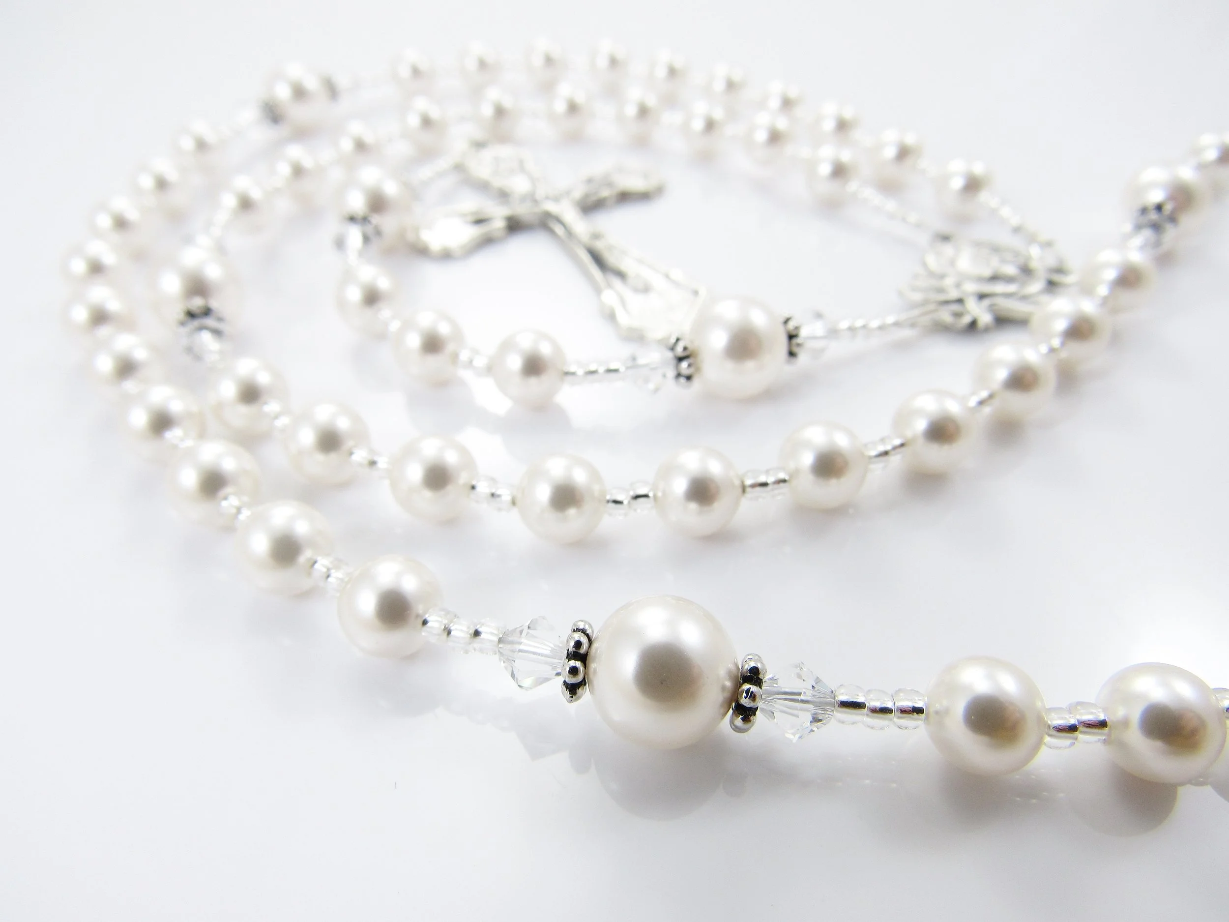 White Rosary
