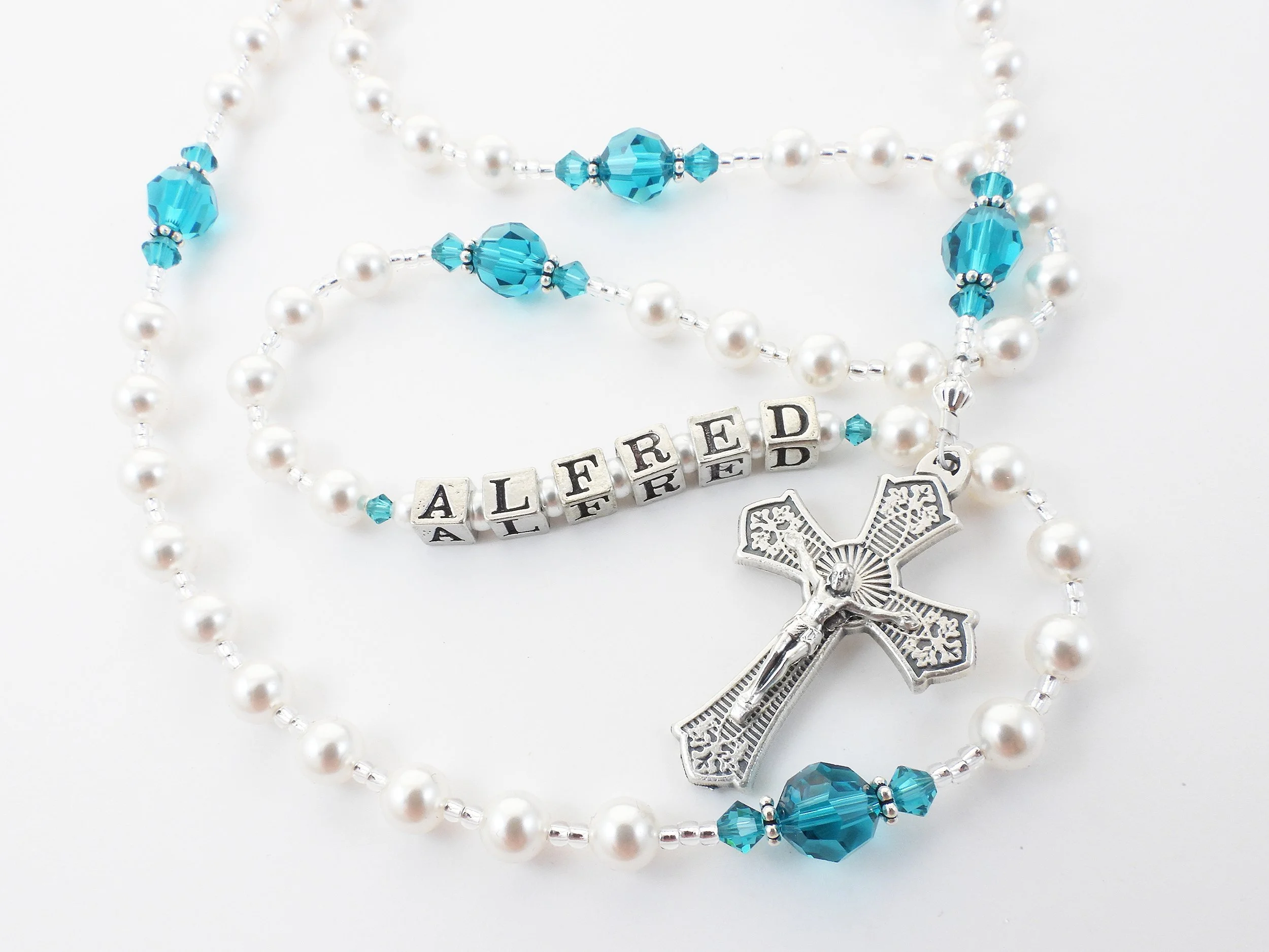 December Birthstone Rosary - Zircon Crystals