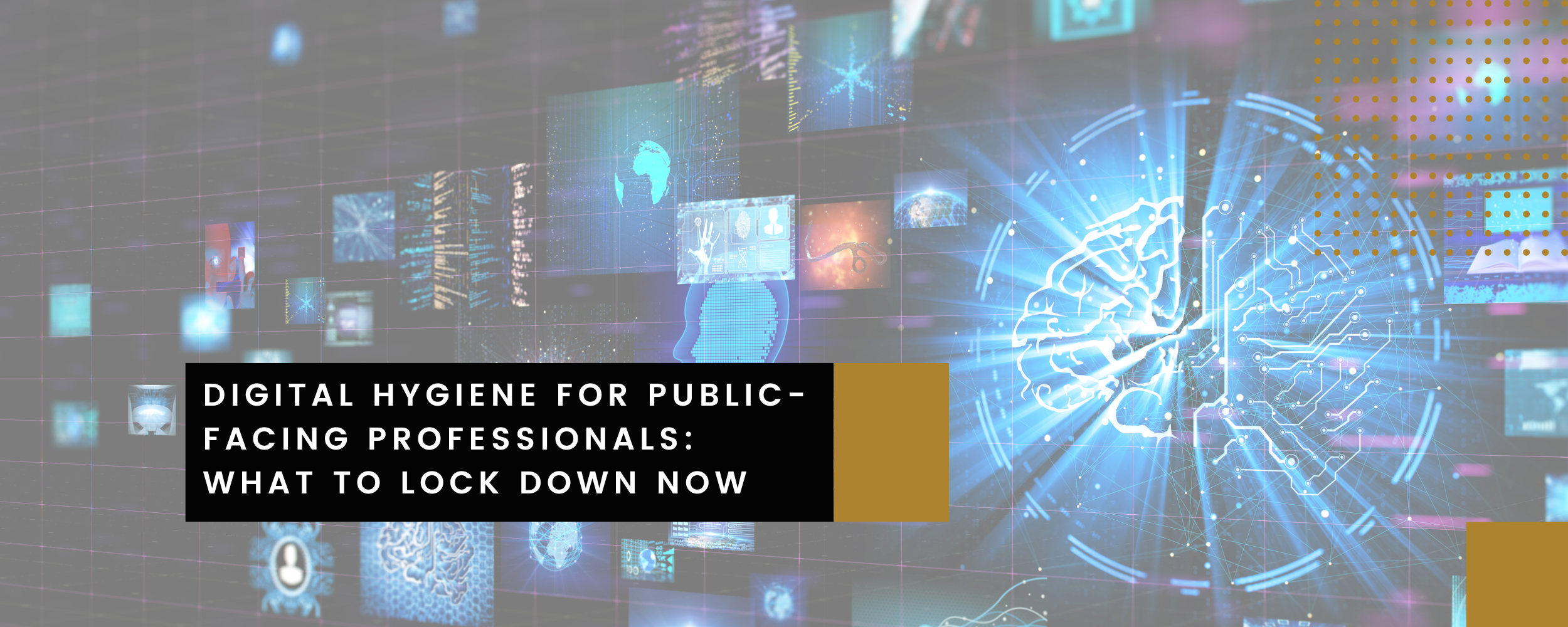 Digital Hygiene for Public-Facing Professionals: What to Lock Down Now