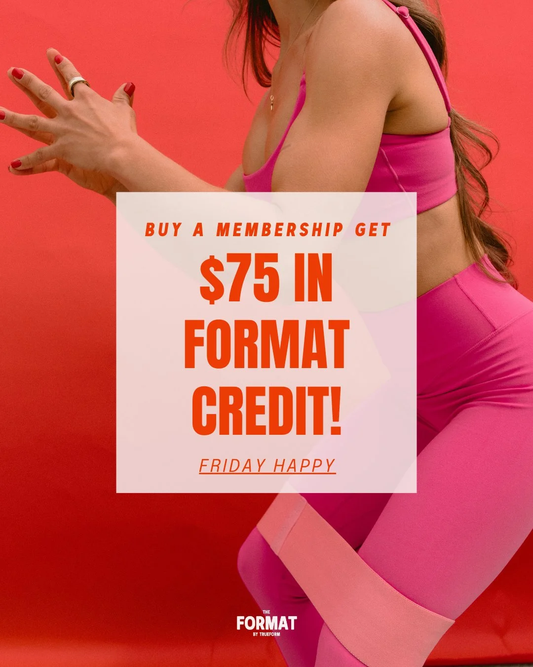 FRIDAY HAPPY ‼️⁠
snag a membership &amp; enjoy $75 in format credit to stock up on all your favorites goodies:⁠
+ format crewneck⁠
+ bala towels⁠
+  and more!!!⁠
⁠
already a member? refer a friend and you&rsquo;ll BOTH get a $75 format credit for mer